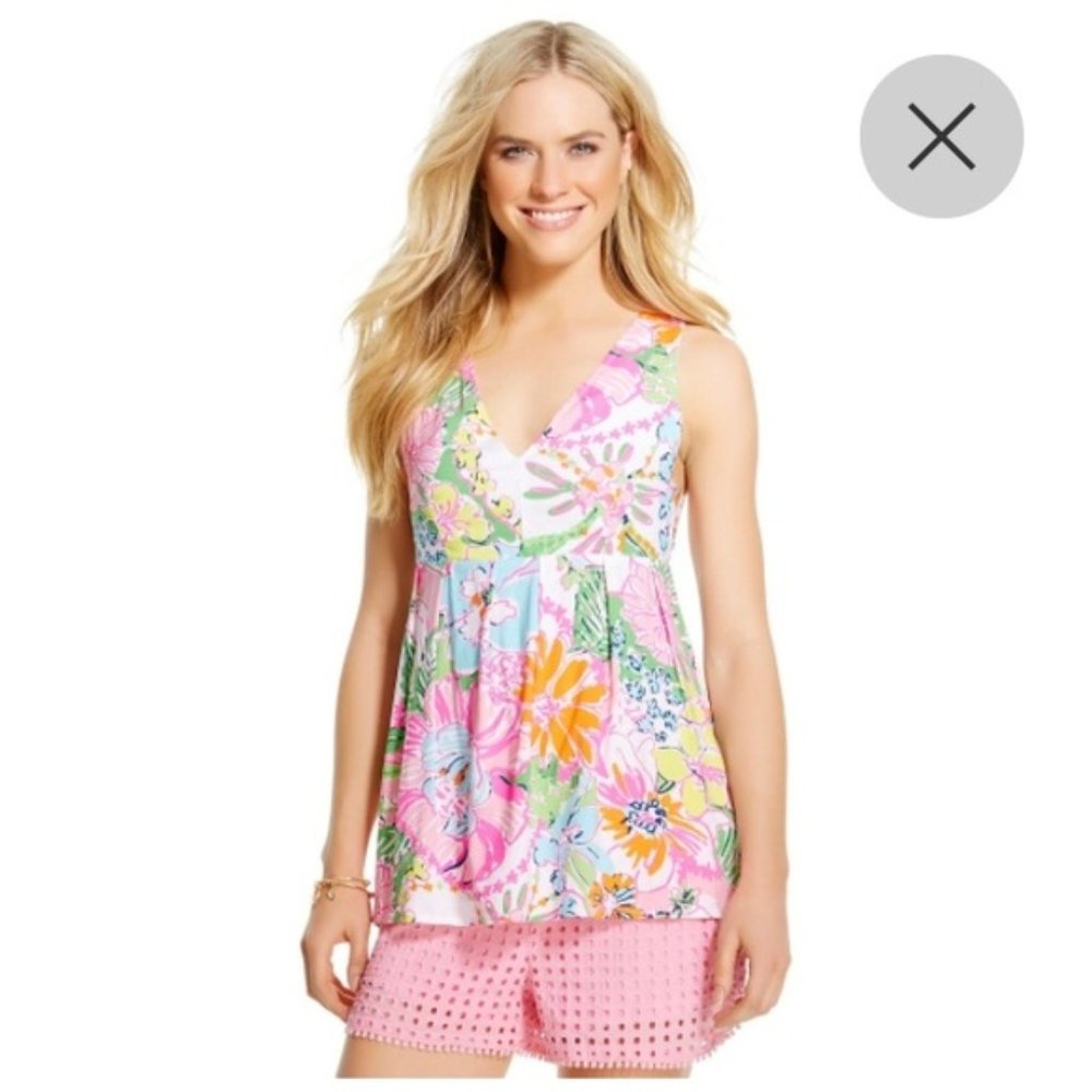 Lilly Pulitzer for Target Nosey Posey V-Neck Tank